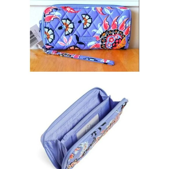 Vera Bradley Factory Style RFID Accordion Wristlet Zip Wallet - Picture 3 of 10